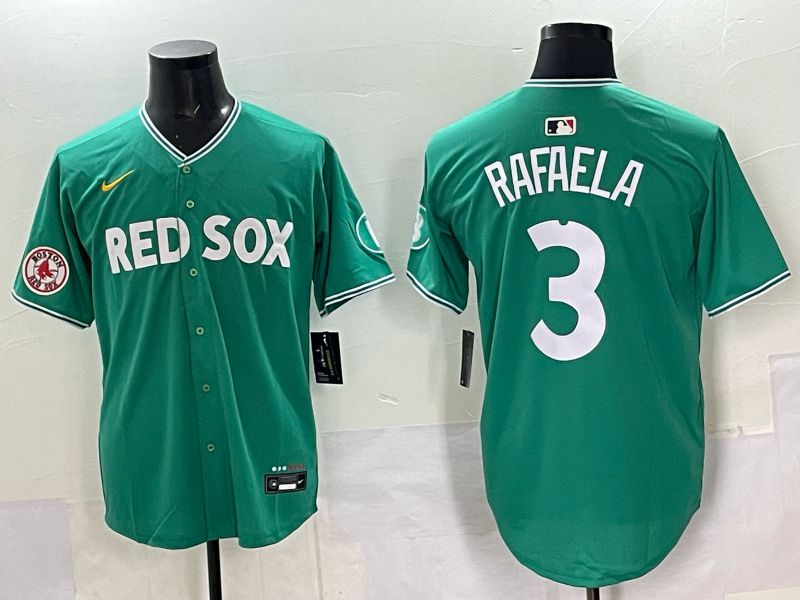 Men 2025 Boston Red Sox #3 Rafaela Drak Green Joint Name Nike MLB Jersey 036